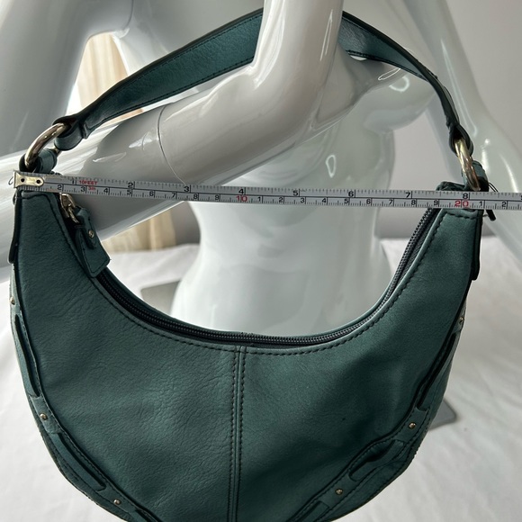 Liz Claiborne blue leather handbag - Picture 2 of 4